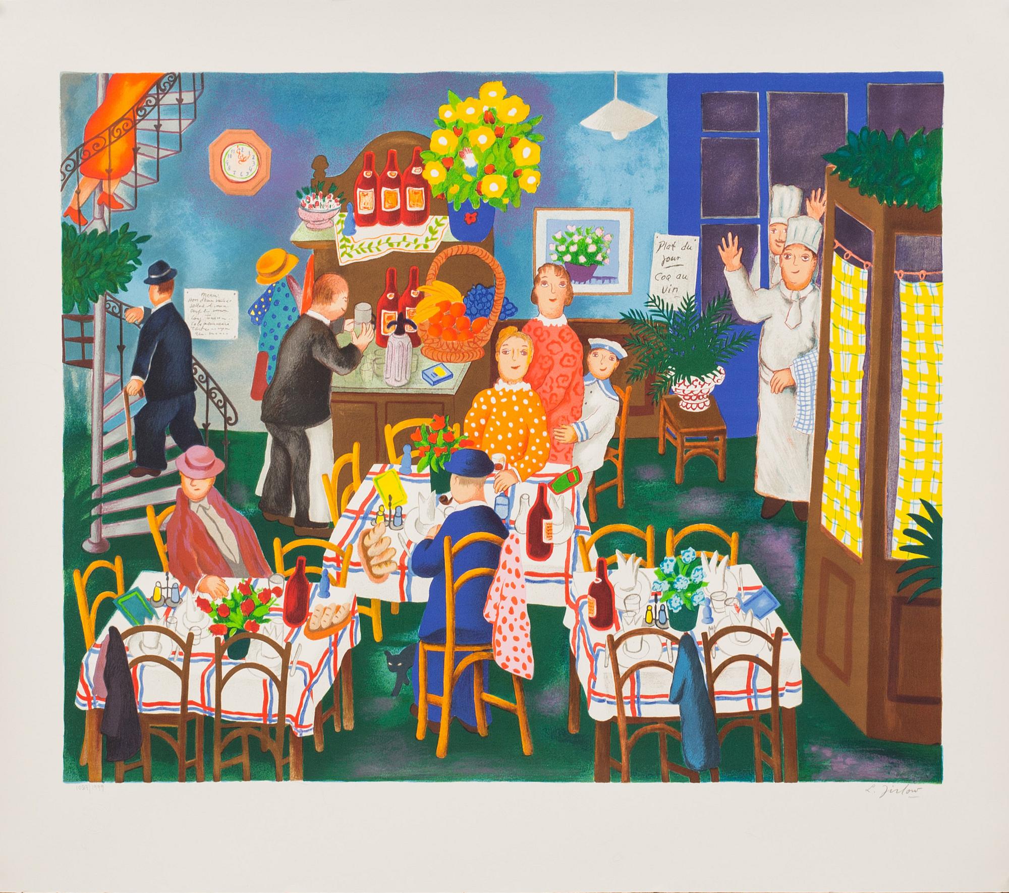 LENNART JIRLOW, färglitografi, signerad och numrerad, 1087/1999,