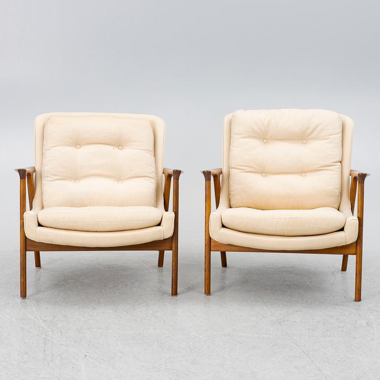 Inge Andersson, armchairs, a pair, "Tunis", Bröderna Andersson, designed circa 1965.