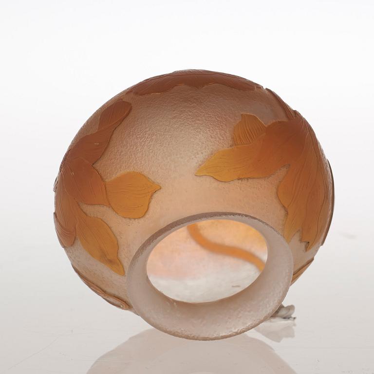 A Karl Lindeberg Art Nouveau cameo glass vase, Kosta.