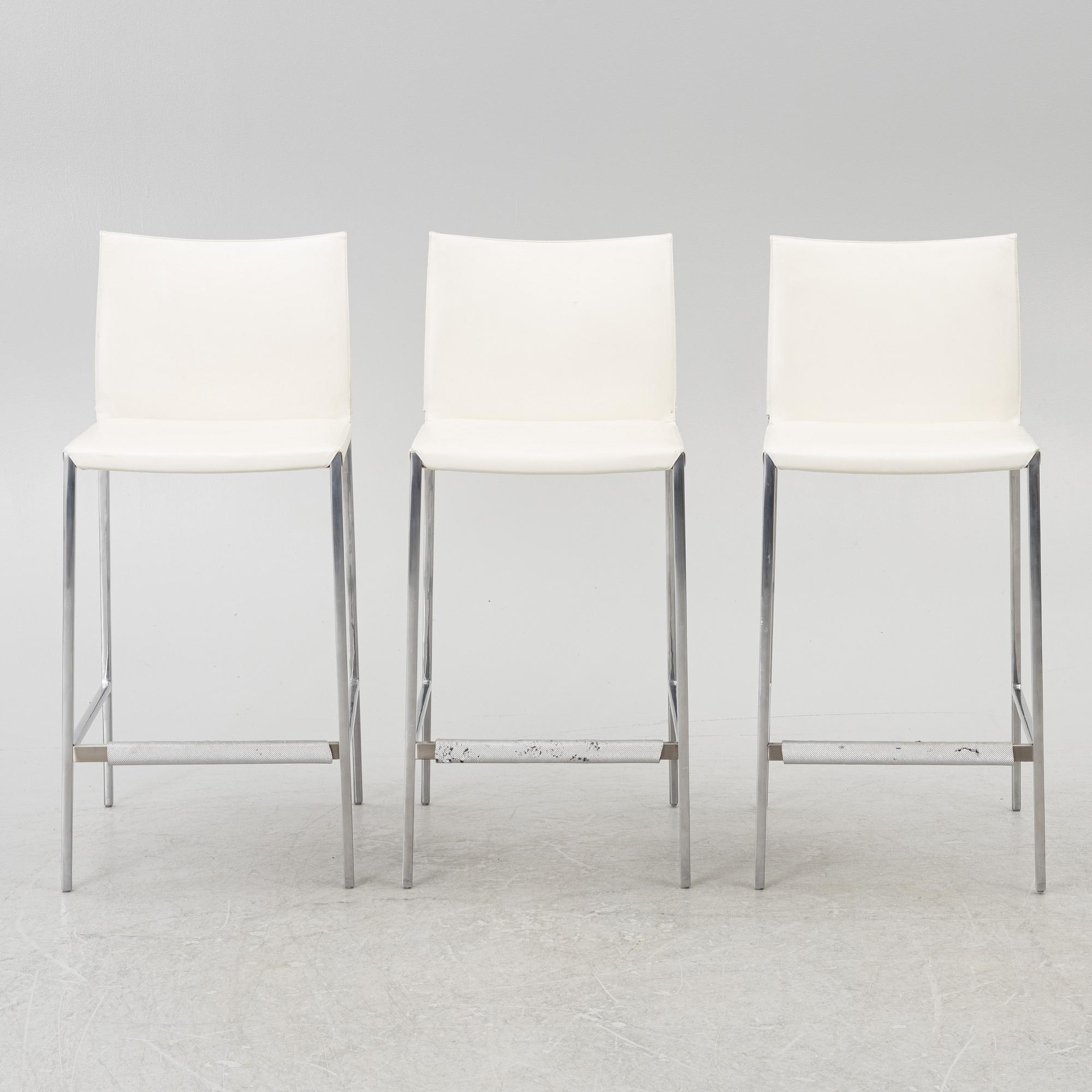 Robert Barbieri, three bar stools, 'Lio', Zanotta, Italy.