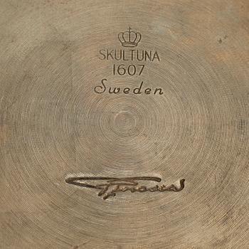 SUPKOPPAR, 7 st, samt ljusstakar, 3 st, Pierre Forssell, Skultuna.