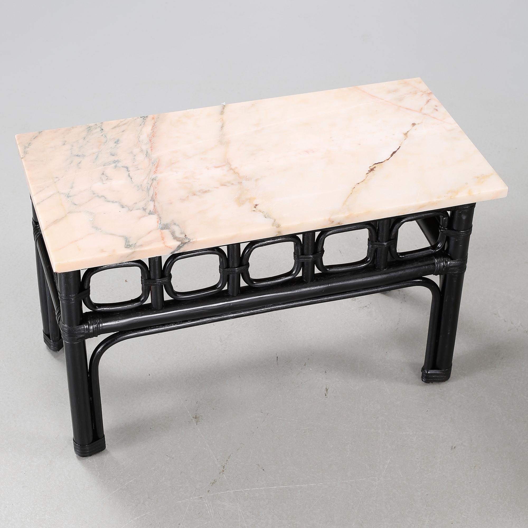 A pair of side tables, second half of the 20th century.