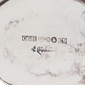 Eric Råström, a three-piece silver coffee service, Råströms Silver- O Nysilverfabrik, Sweden, 1953.