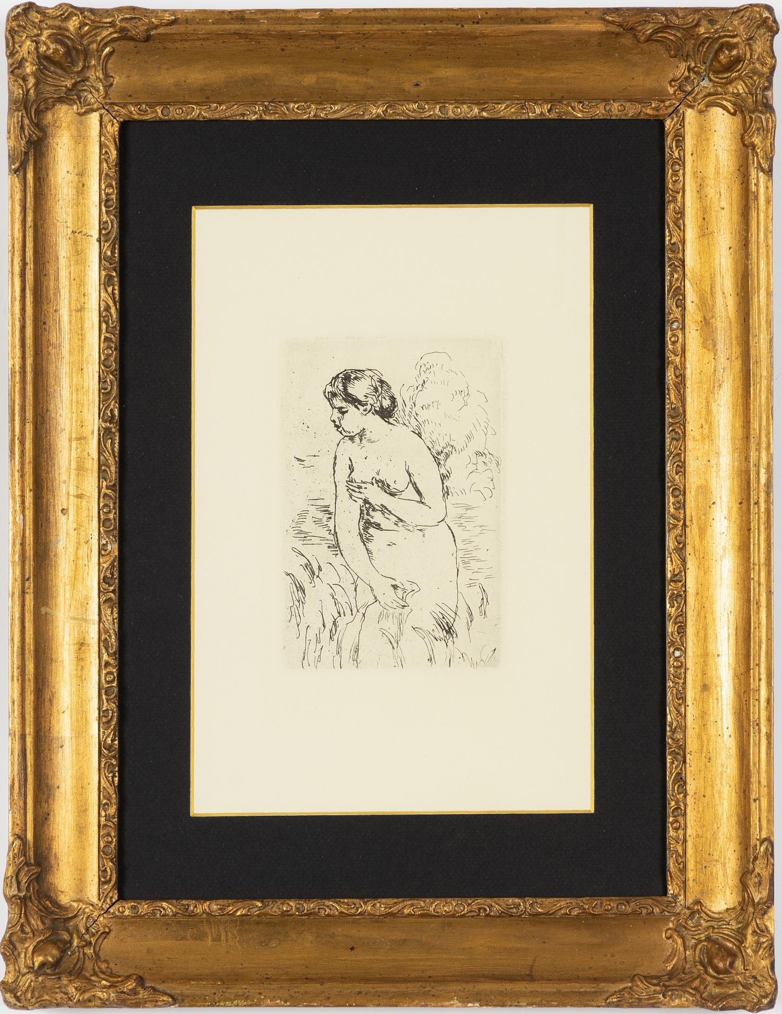 Pierre-Auguste Renoir, "Baigneuse debout a mi-jambes".