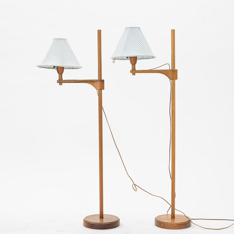 Carl Malmsten, a pair of 'Staken' floor lamps.