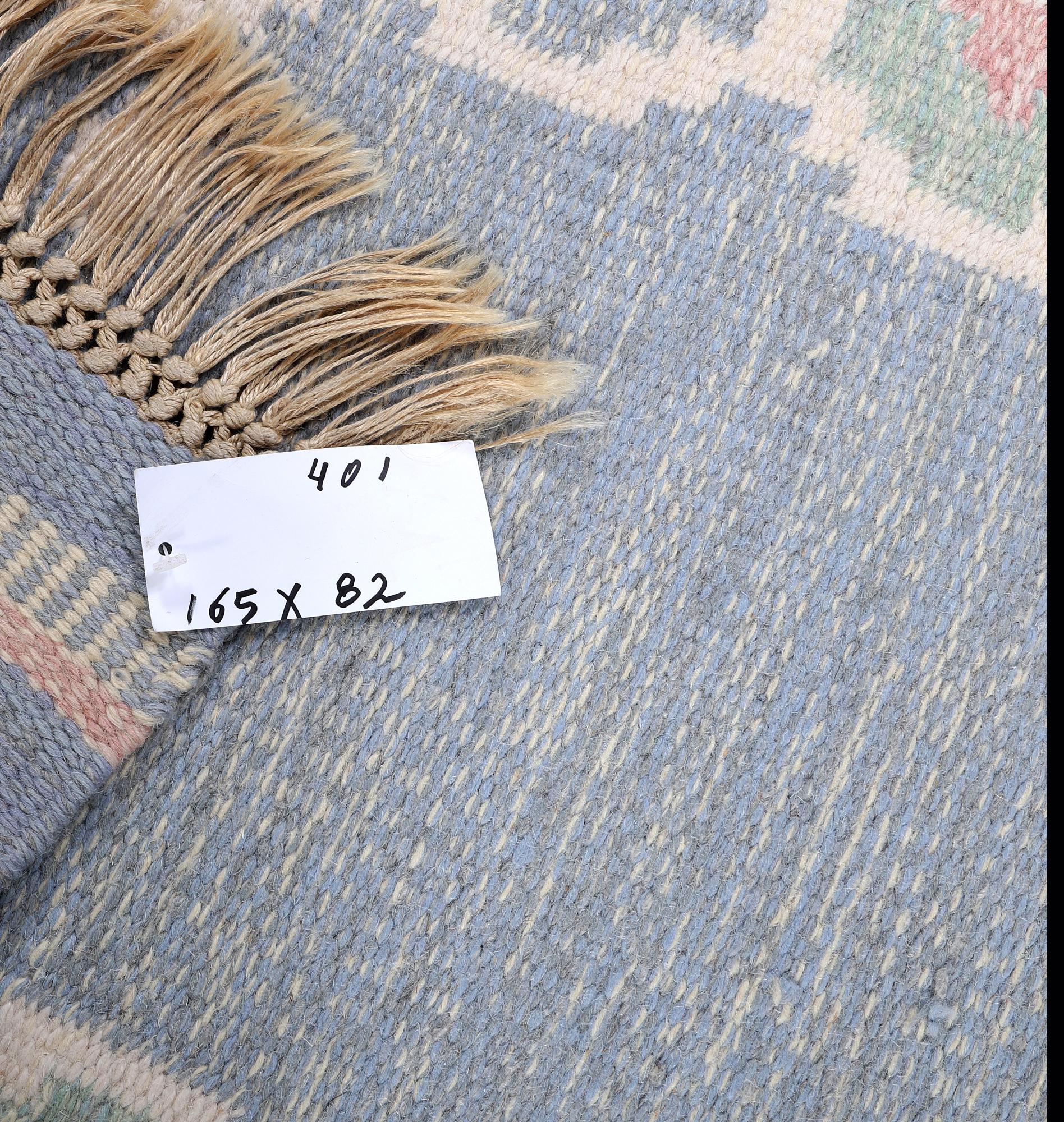 Anna-Johanna Ångström, a flat weave carpet, signed Å, c. 165 x 82 cm.