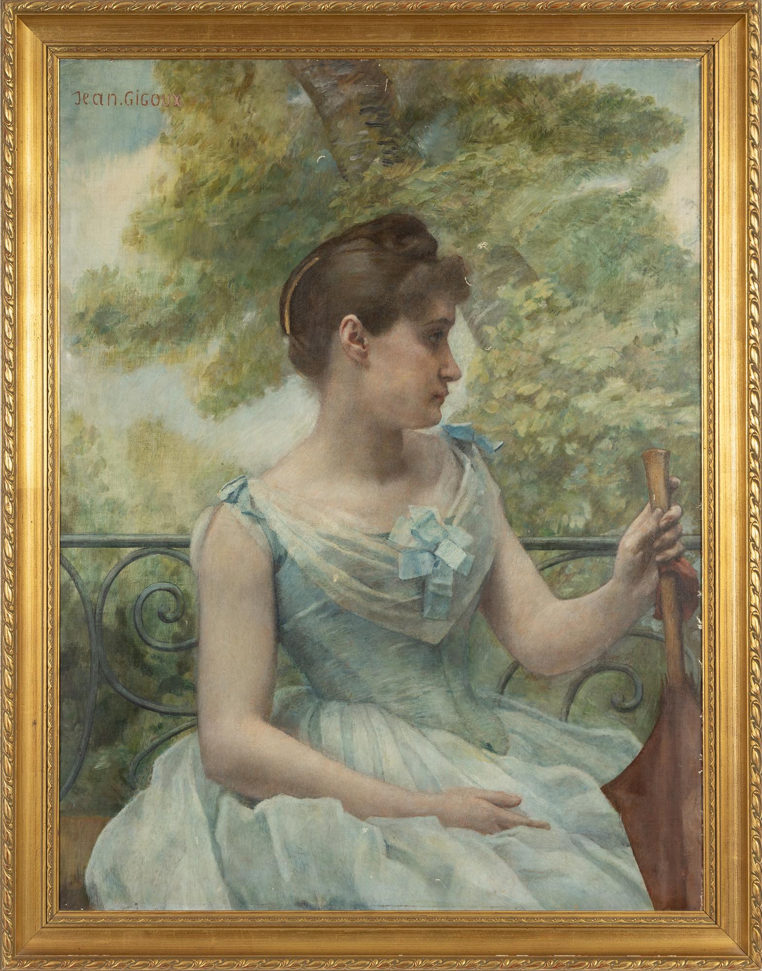Jean-François Gigoux, oil on canvas, signed.