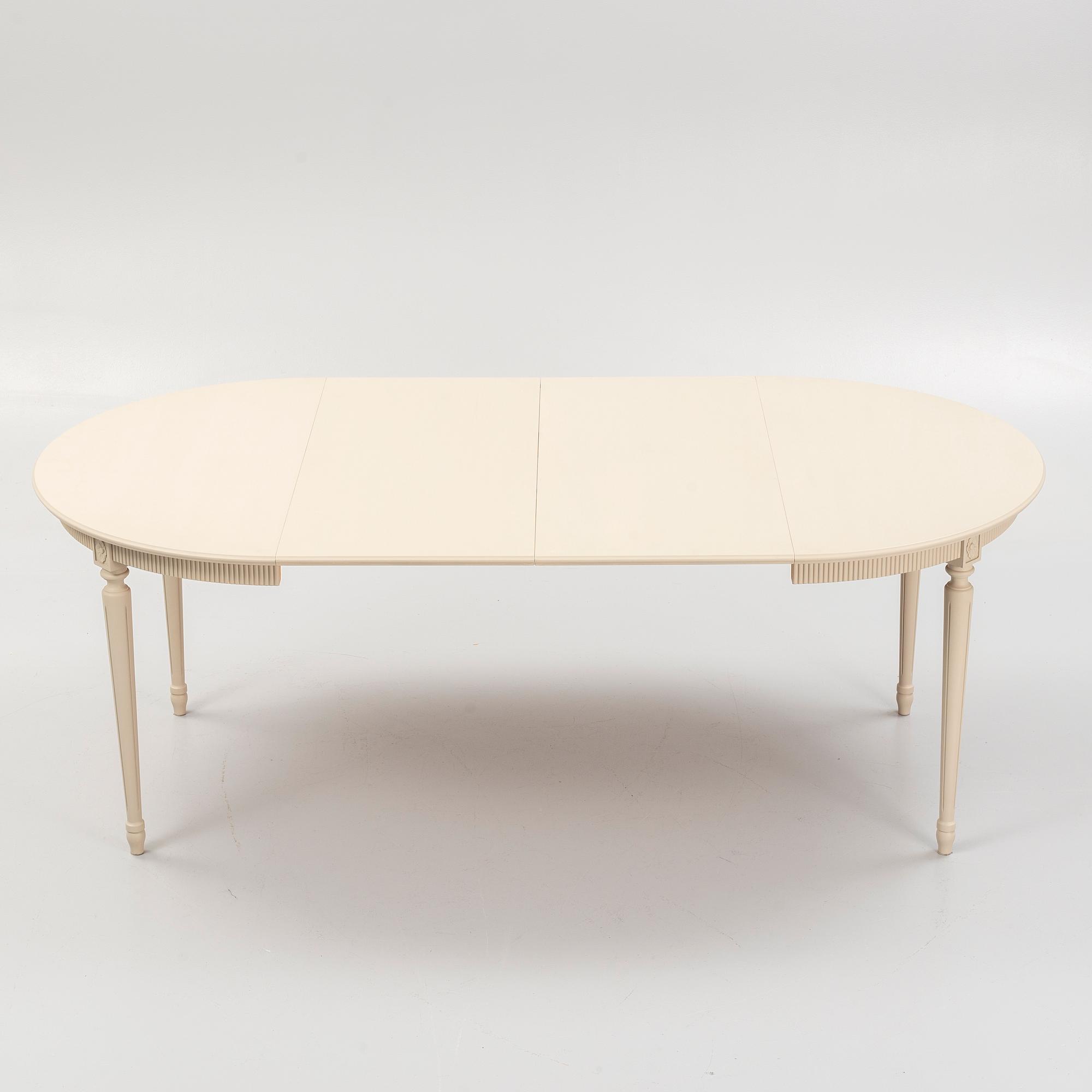 Matgrupp, 9 delar, gustaviansk stil, sent 1900-tal.