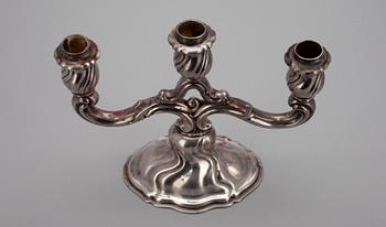 KANDELABER, silver, tyska silverstämplar, 1900-tal.