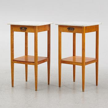 A pair of bedside tables, early 20th Century.