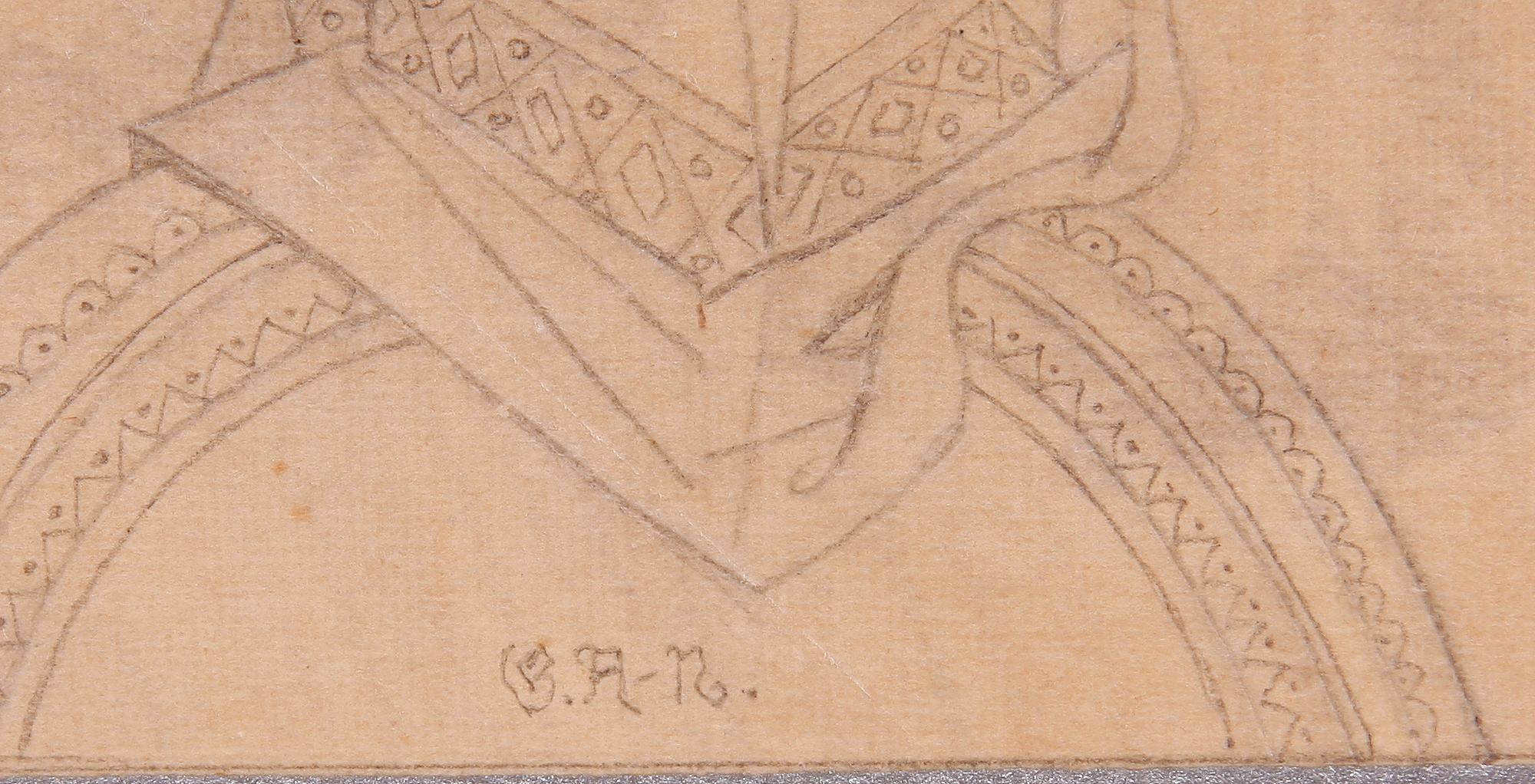 GÖSTA ADRIAN-NILSSON, blyertsteckning. Sign.