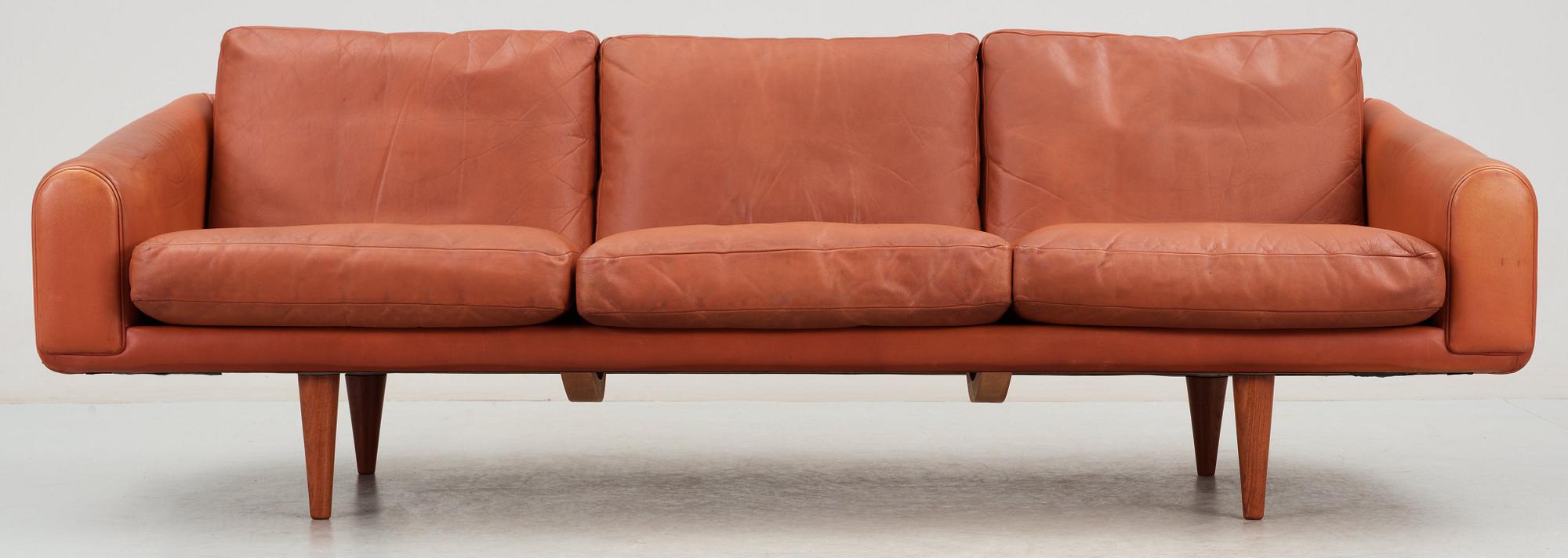 An Illum Wikkelsø three seated sofa, 'ML 160', Michael Laursen, Denmark 1960's.