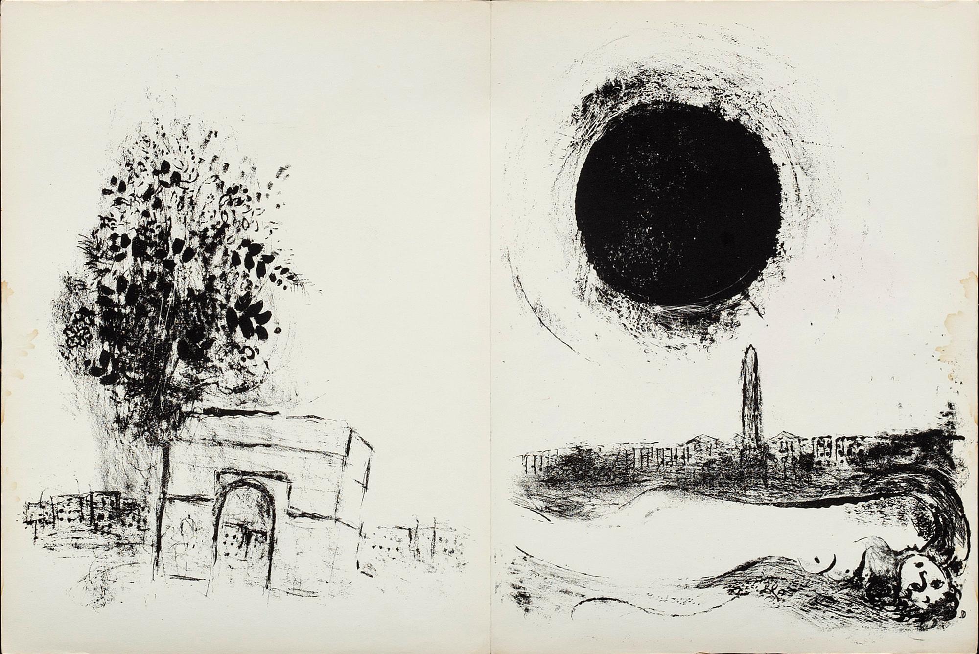 MARC CHAGALL, after lithograph in colours from Verve vol 27-28 1952.