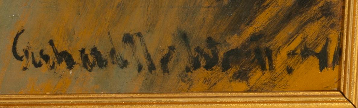 GERHARD NORDSTRÖM, a signed oil on board.