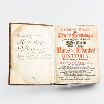 A book by Haquin Spegel from 1727.