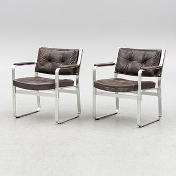 Karl Erik Ekselius, a pair of 'Mondo' armchairs, JOC, 1970s.