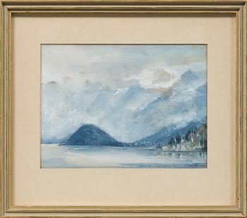 MARIA SCHOLANDER-HEDLUND, 2 akvareller, signerade och daterade 1892.