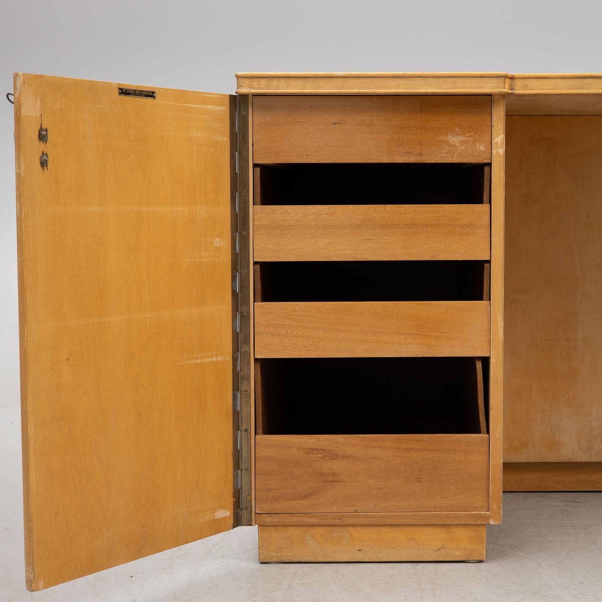 Axel Larsson, a desk "1000-series" Swedish Modern Bodafors 1940s.