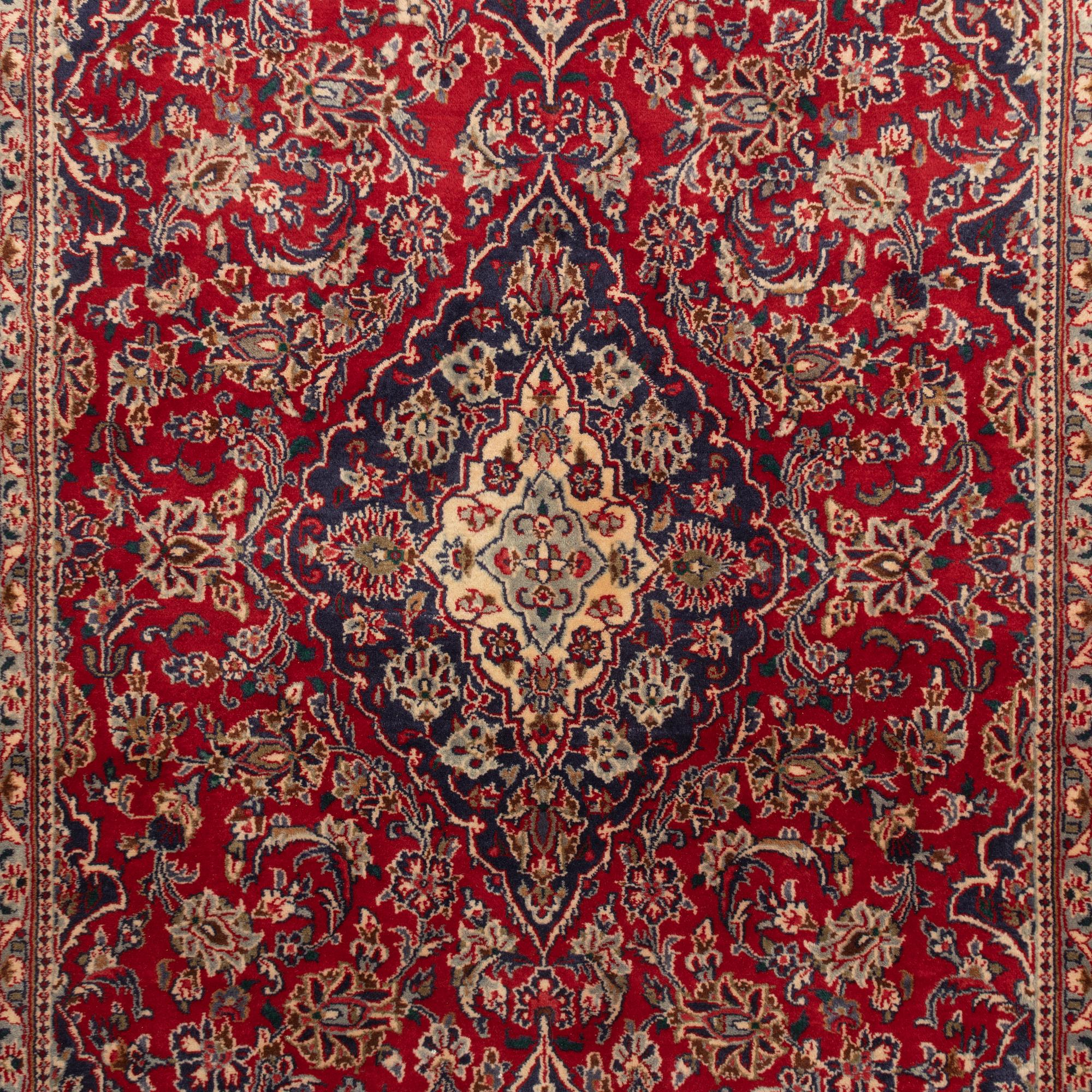 Carpet, Meshed, old, approx. 280 x 185 cm.