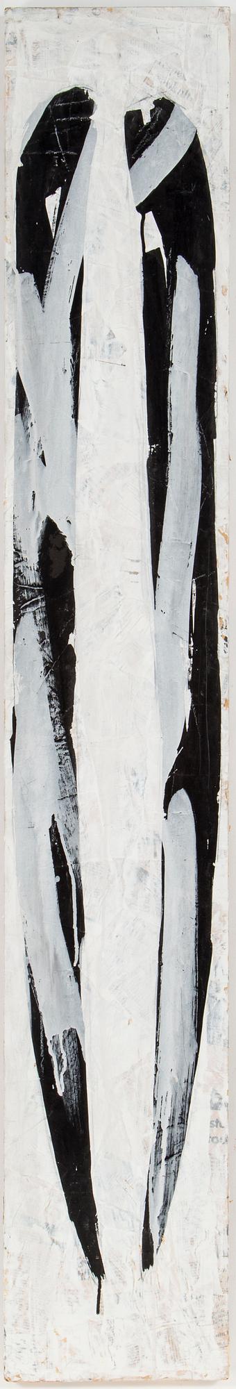 PETER HAHNE, triptyk, olja på duk samt collage, signerad a tergo.