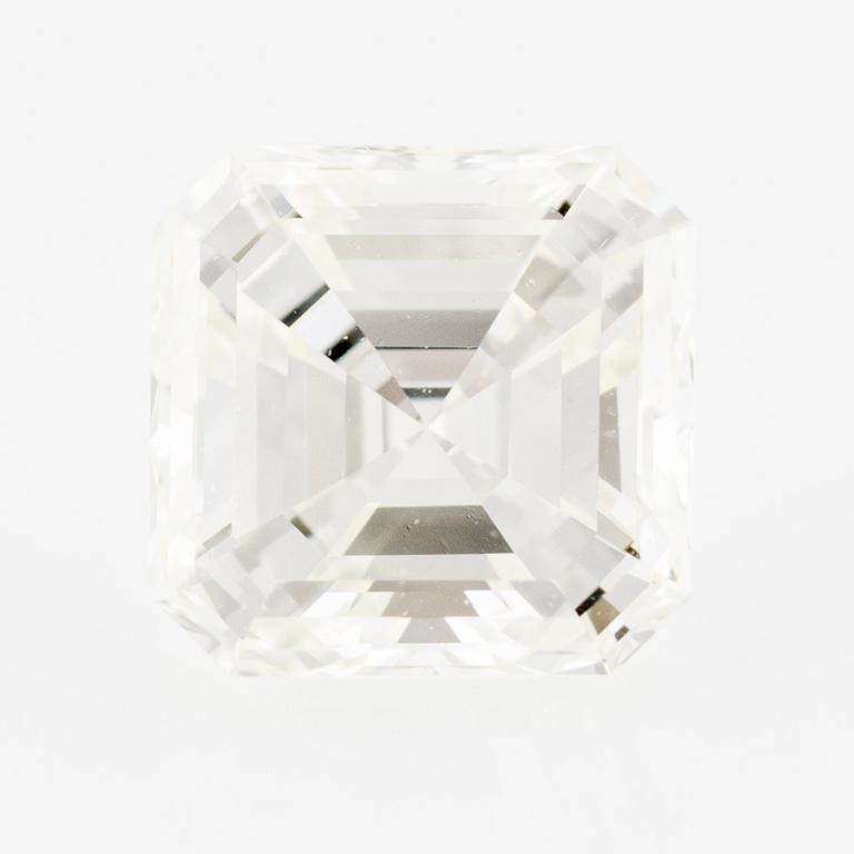 Smaragdslipad diamant, 0.54 ct, medföljande GIA dossier.