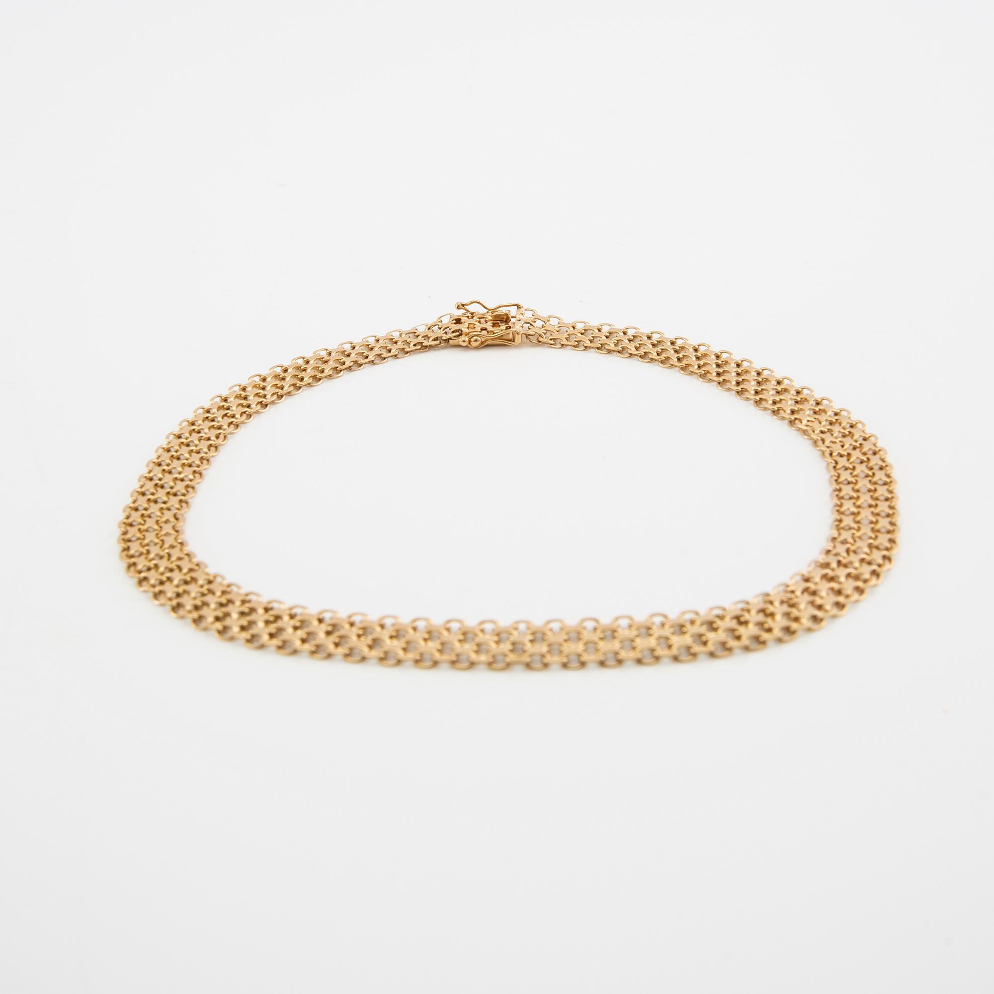 Necklace X-link 18K gold.