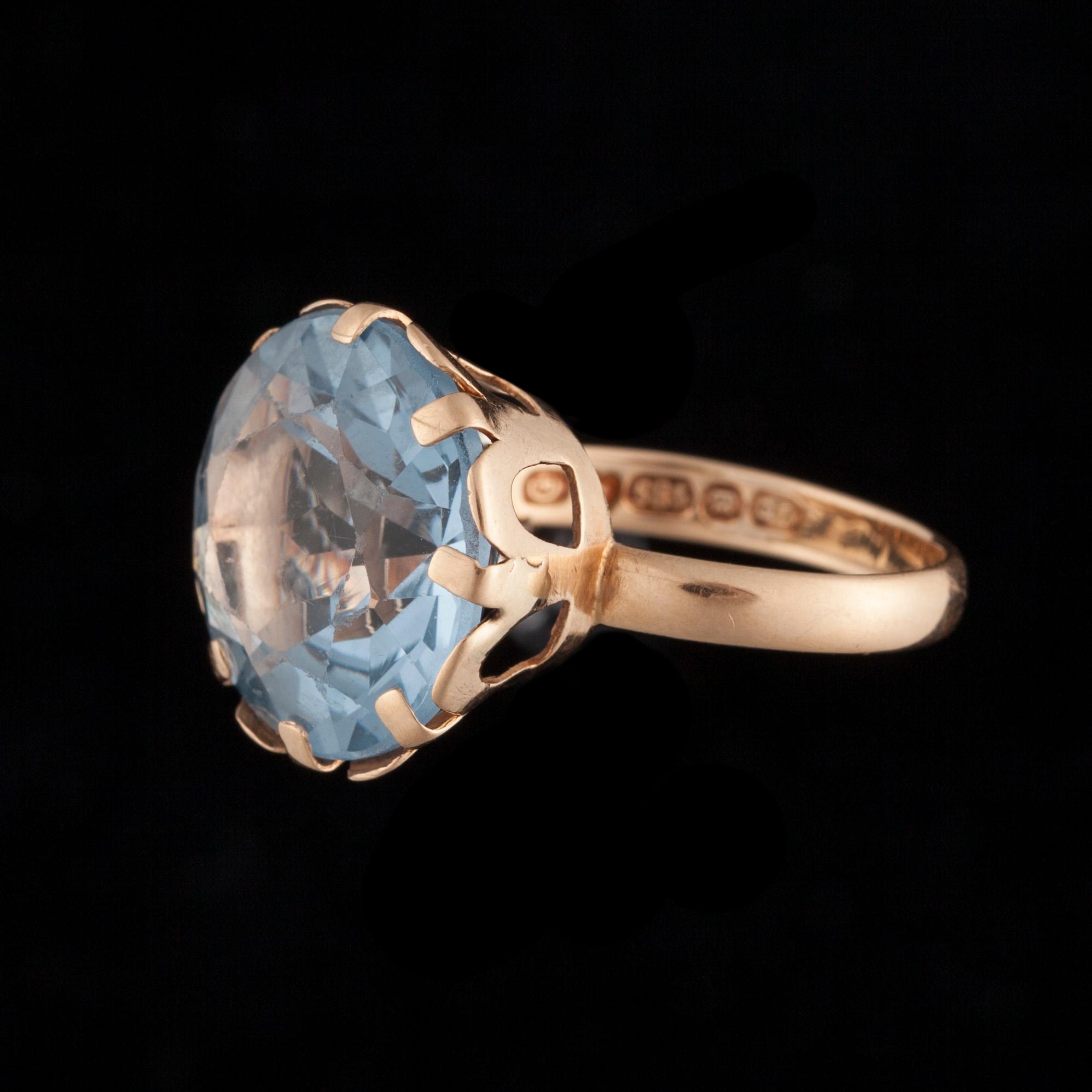 ARMRING, 14K guld, syntetisk spinell, N. Westerback 1952. RING, 14K guld, syntetisk spinell, UN Åbo 1969. Vikt tot. 19g.