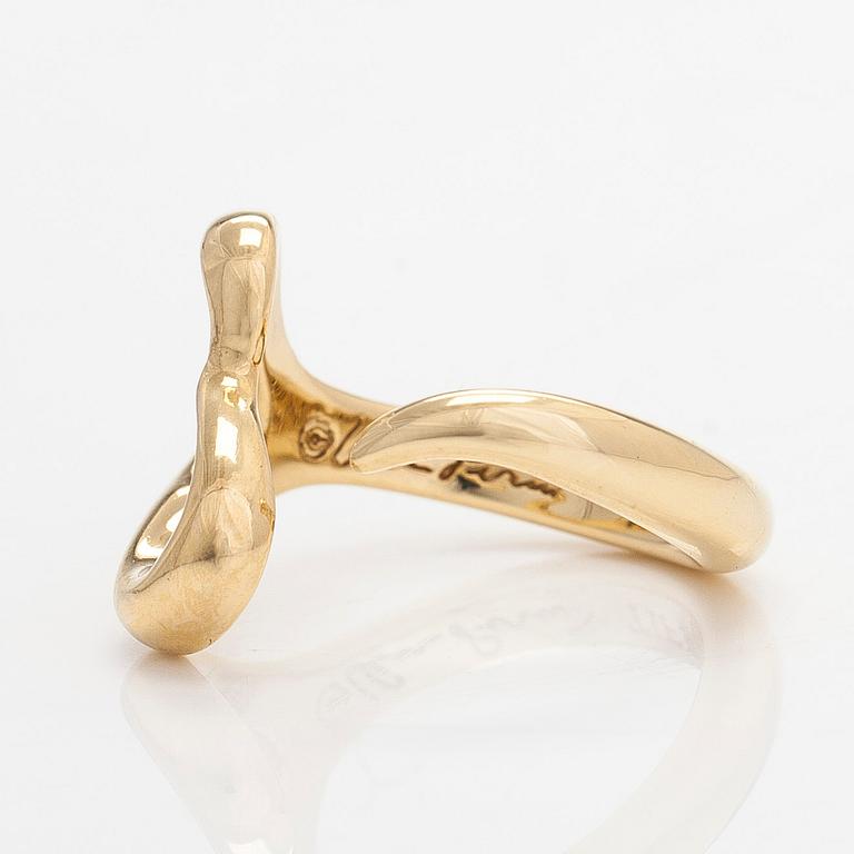 Tiffany & Co, Elsa Peretti, sormus, "Open Heart", 18K kultaa.