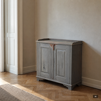 A Gustavian cupboard, circa 1800.