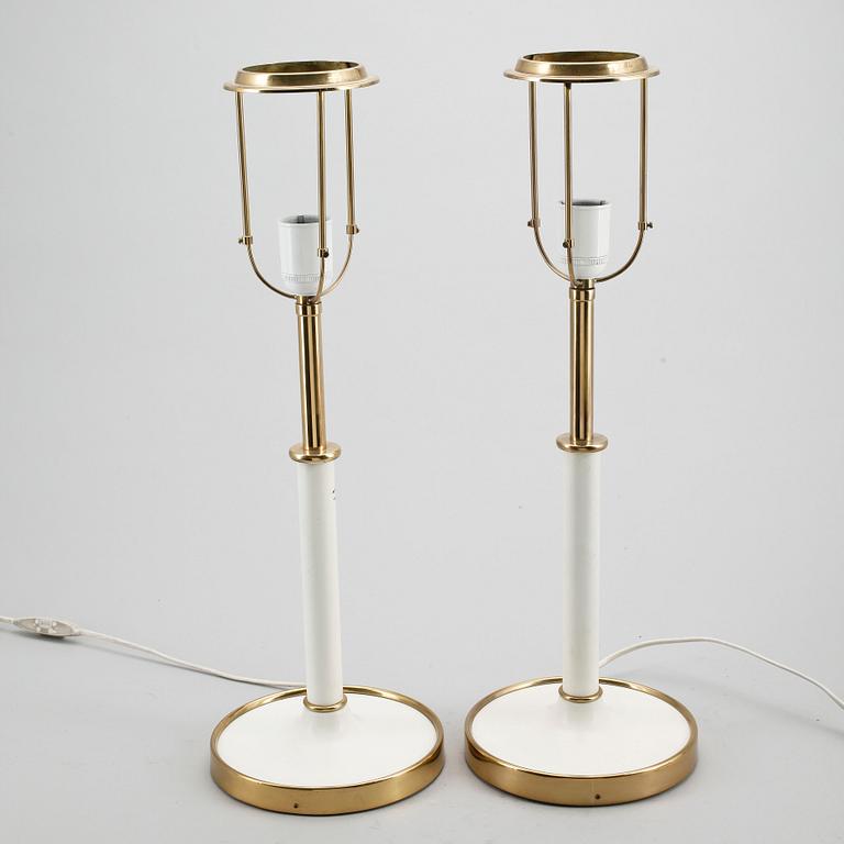 BORDSLAMPOR, ett par, modell 2466, Josef Frank, Firma Svenskt Tenn.