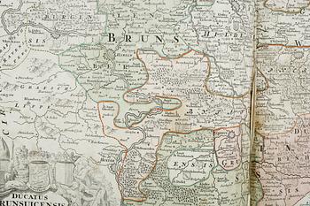 ATLAS, 30 kartor, Compendiarius qvinqvaginta Selectarvm tabularum geographicarum Homanni, Nürnberg 1748.