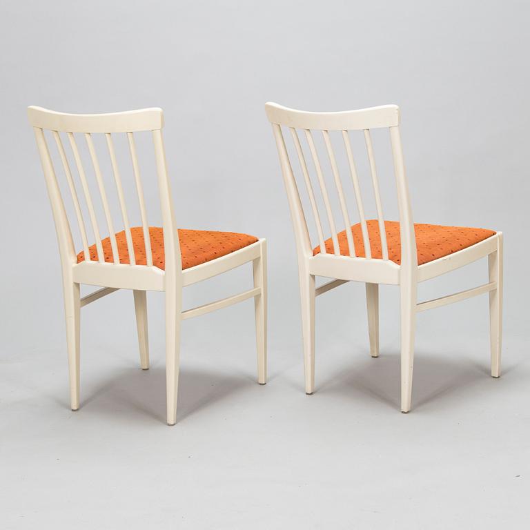 Carl Malmsten, tuoleja, 6 kpl, "Herrgården" sekä ruokapöytä.