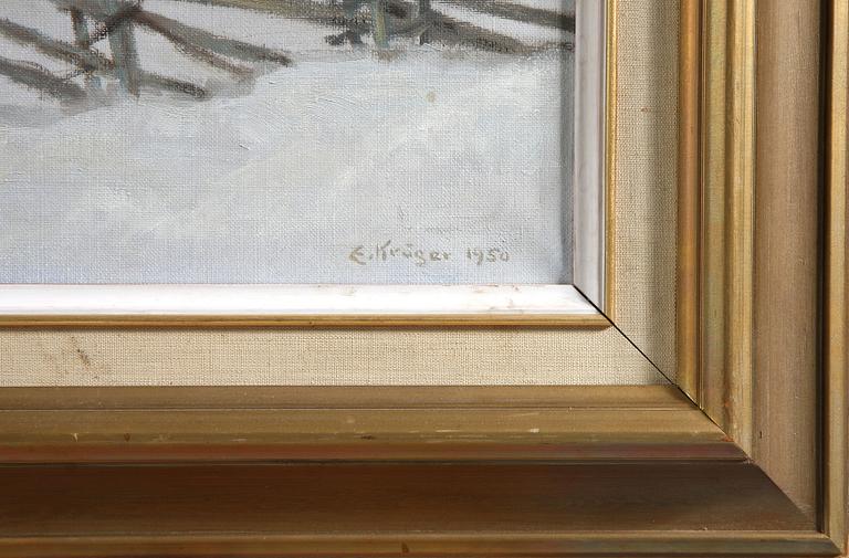EINAR KRÜGER, olja på duk, sign o dat 1950.