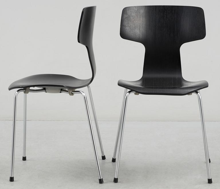 MATBORD SAMT 8 STOLAR, Fritz Hansen Piet hein, Bruno Mathsson resp Arne Jacobsen, Fritz Hansen, 3103 T-chair.