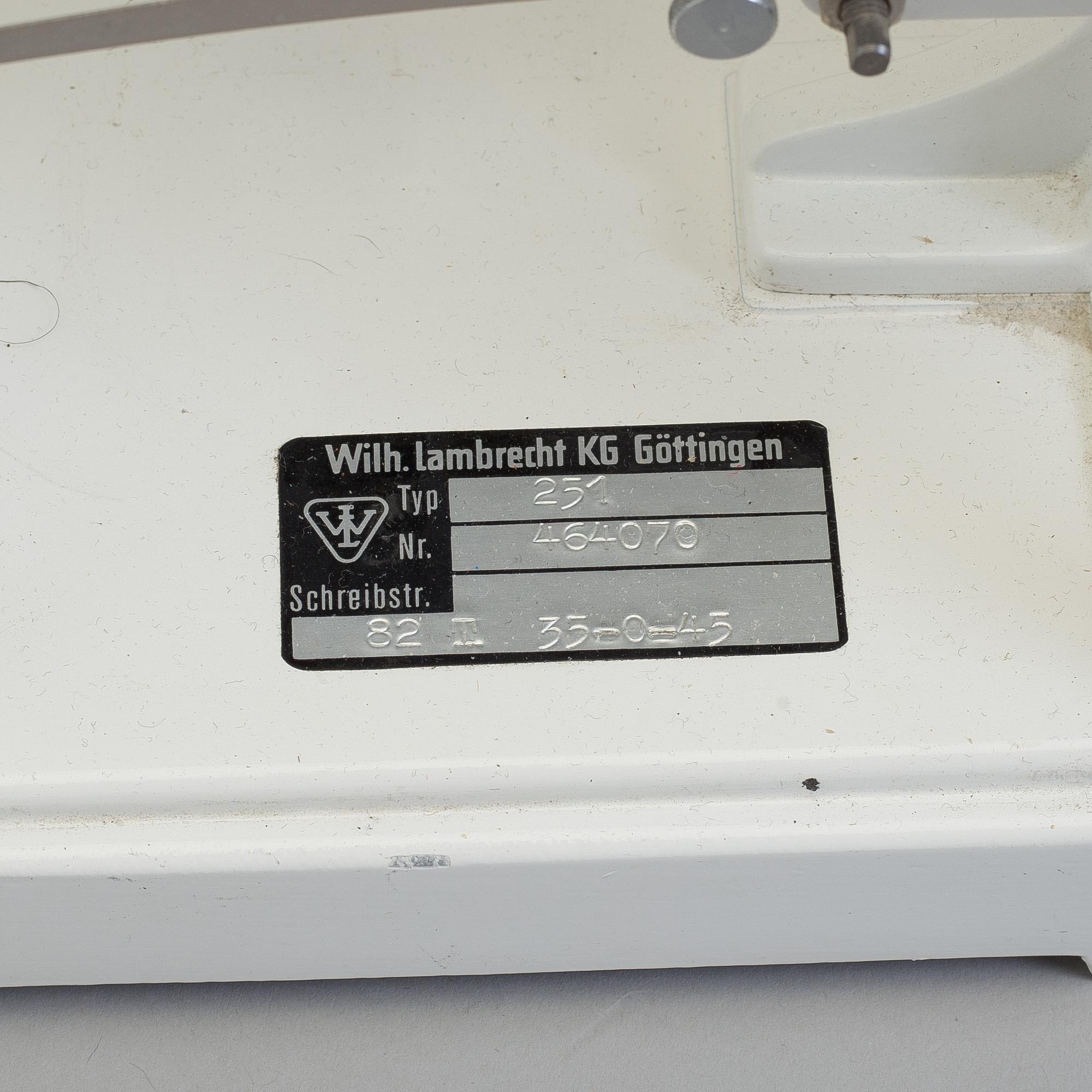 A TERMOGRAF, Lambrecht & Göttinger, mid 20th century.