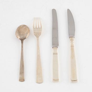 Jacob Ängman, bestickuppsättning, 41 delar, "Rosenholm", Eskilstuna, 1959-89.