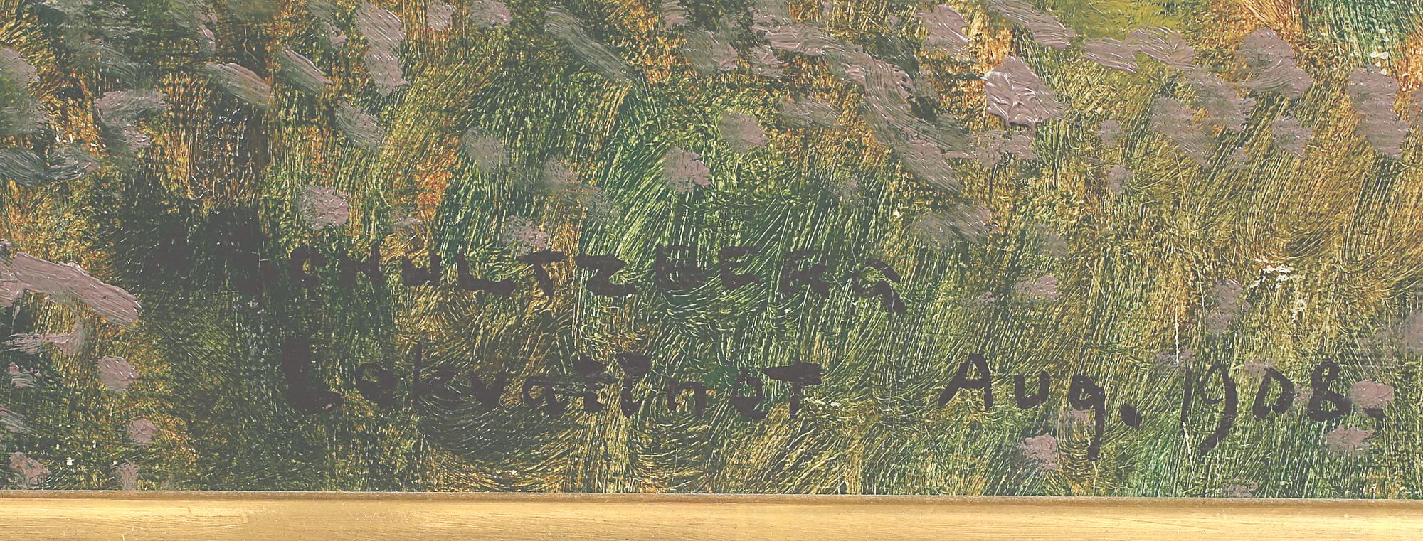 ANSHELM SCHULTZBERG, olja på duk, signerad och daterad 1908.
