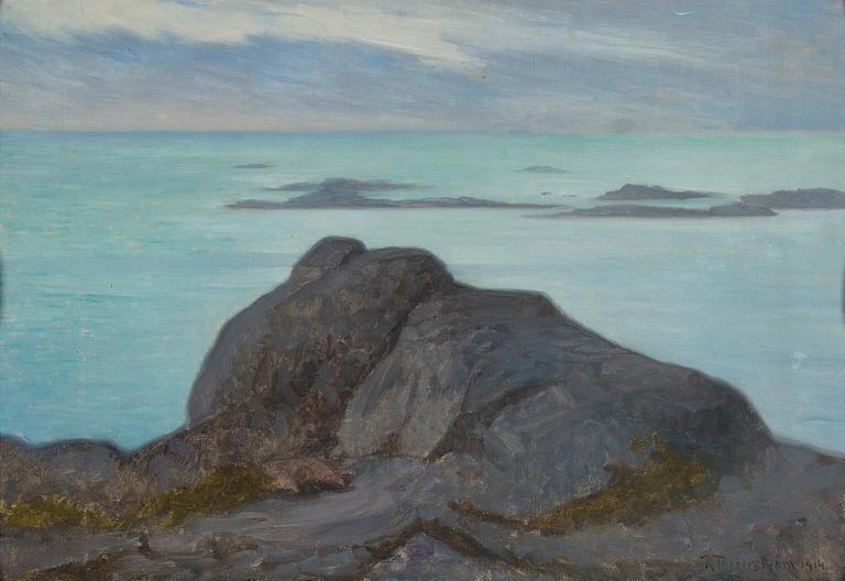 Robert Thegerström, oil on canvas, signed and dated 1914.