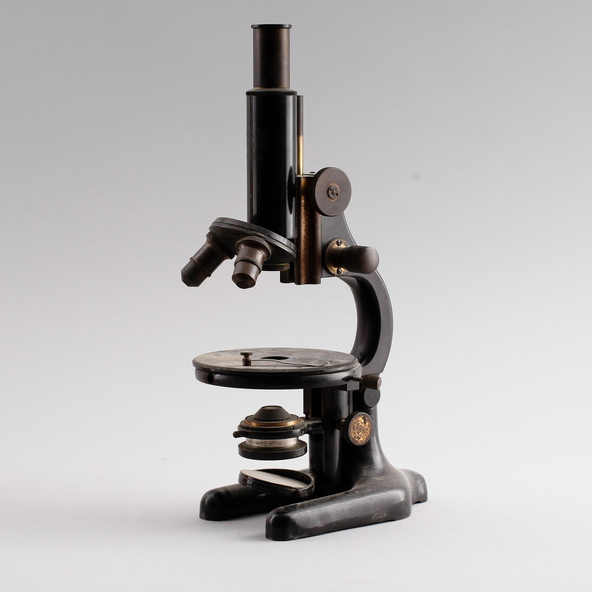 MICROSKÅP, metall, Nr 29603, Winkel-Zeiss, Gottingen, 1900-talets första hälft.