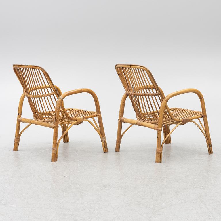 A set of six armchairs, mid/second half of the 20th century.