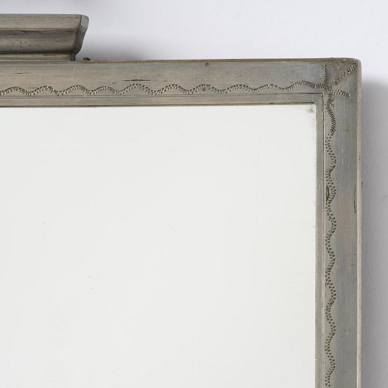 Nils Fougstedt, a Swedish Grace pewter mirror, Herman Bergman konstgjuteri, Stockholm, 1932.
