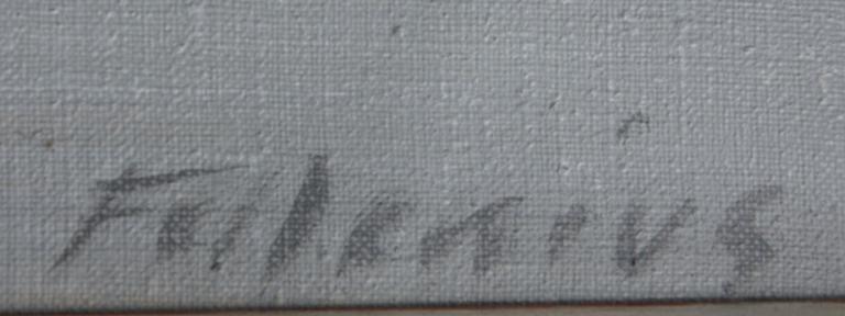 HANS BÖRJE FELLENIUS, olja på duk, sign.