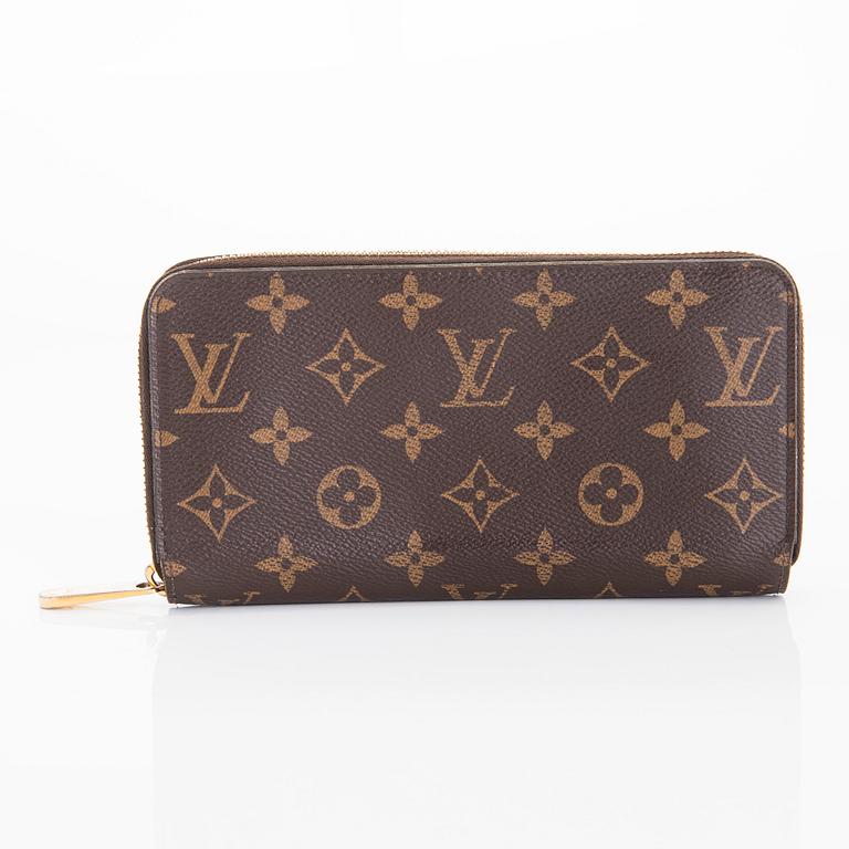 Louis Vuitton, a monogram canvas 'Zippy Wallet'.