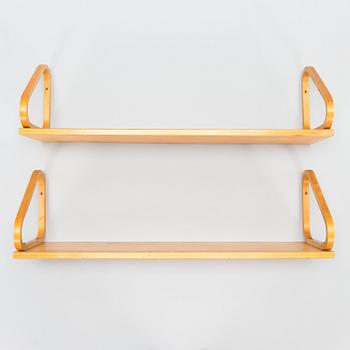ALVAR AALTO, hyllyjä, 2 kpl, 112B, Artek 1900-luvun puoliväli.