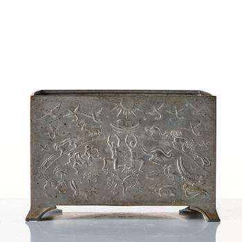 Nils Fougstedt, a pewter jardiniere, Svenskt Tenn, Stockholm, Sweden 1928.