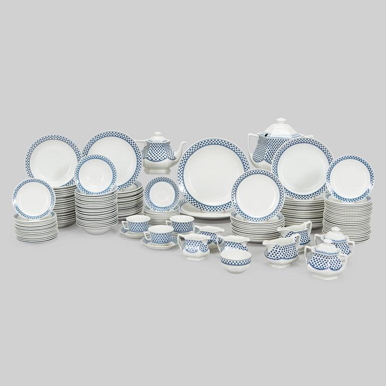 A stoneware dinner and tea service, 144 pieces, "Brentwood" ironstone, Adams, England, late 20th century.