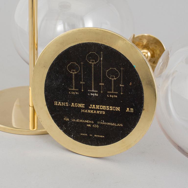 Two Hans-agne Jakobsson candle lanterns, for Markaryd, second half of the 20th century.