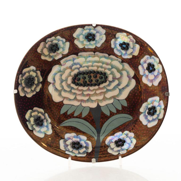 Birger Kaipiainen, fat, porslin, "Fiori", Arabia, Finland 1983.