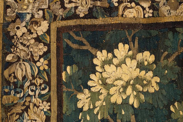 A tapestry, "Verdure", tapestry weave. 267,5-269,5 x 247-256 cm. Flanders 17th century.