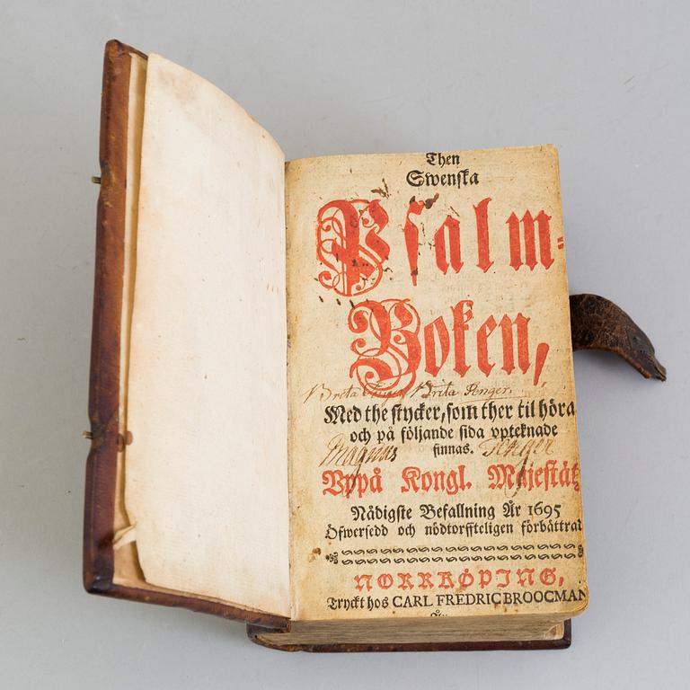 The Swedish Hymn Book 1695.
